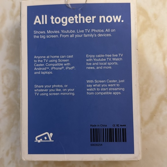 Screen Caster 1080P HD Support All Details Shown In Advertisement Photos. NWT - Picture 2 of 5